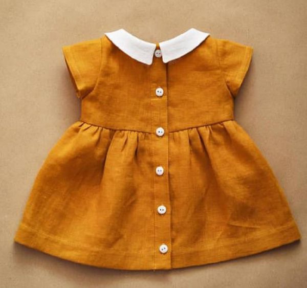Handmade Baby linen dress